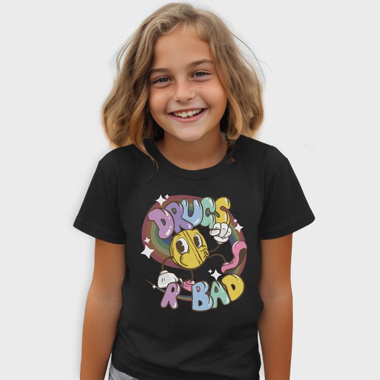 Drugs R Bad Colorful, Tricou Copii