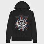 Usa Eagle Flag Splatter, Hanorac Oversize Barbati (Unisex)