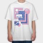 Computer Tabs Vaporwave 90S, Tricou Oversize Barbati (Unisex)