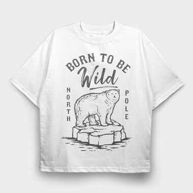 Ice Bear, Tricou Oversize Barbati (Unisex)