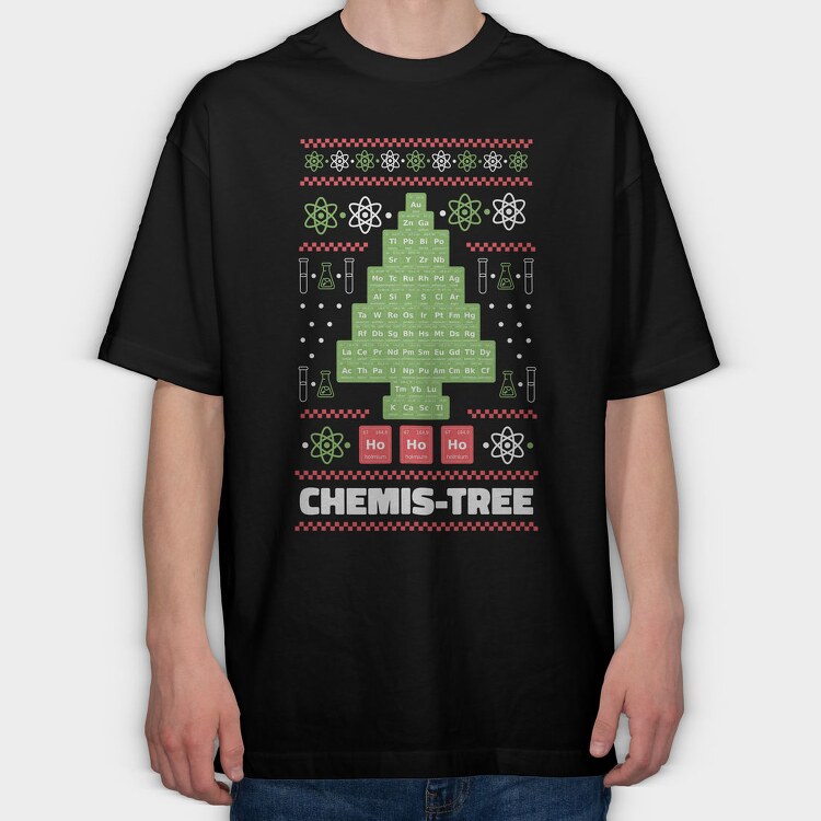 Chemis Tree, Tricou Oversize Barbati (Unisex)