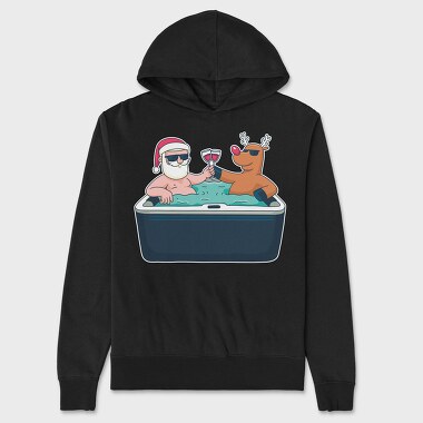 Jacuzzi Christmas, Hanorac Oversize Barbati (Unisex)