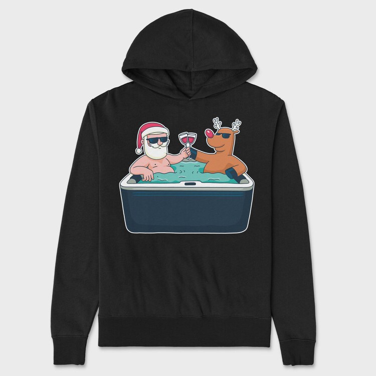 Jacuzzi Christmas, Hanorac Oversize Barbati (Unisex)