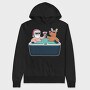 Jacuzzi Christmas, Hanorac Oversize Barbati (Unisex)