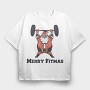 Santa Weight, Tricou Oversize Barbati (Unisex)
