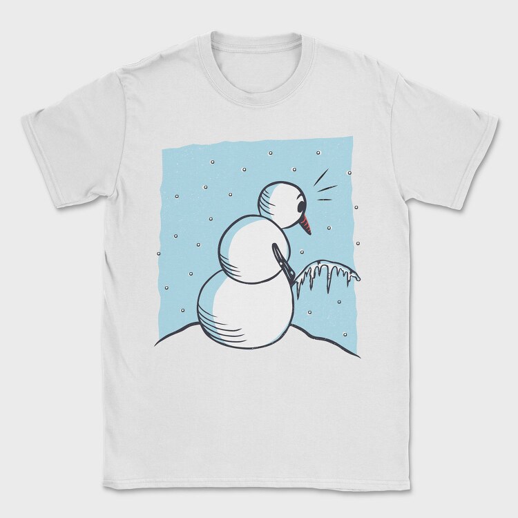 Snowman Peeing, Tricou Barbati (Unisex)