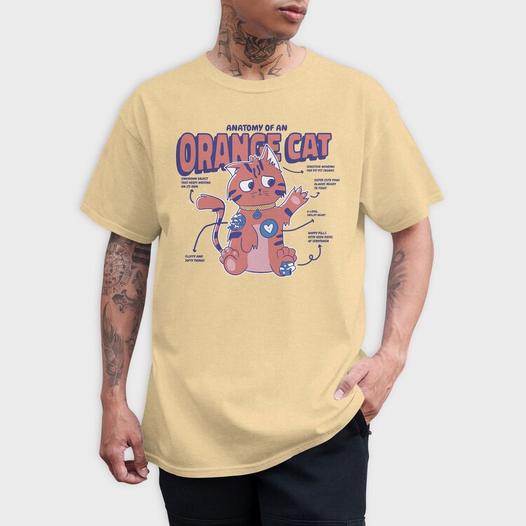 Anatomy of an Orange Cat, Tricou Barbati (Unisex)