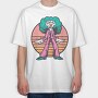 Dance Chicken, Tricou Oversize Barbati (Unisex)