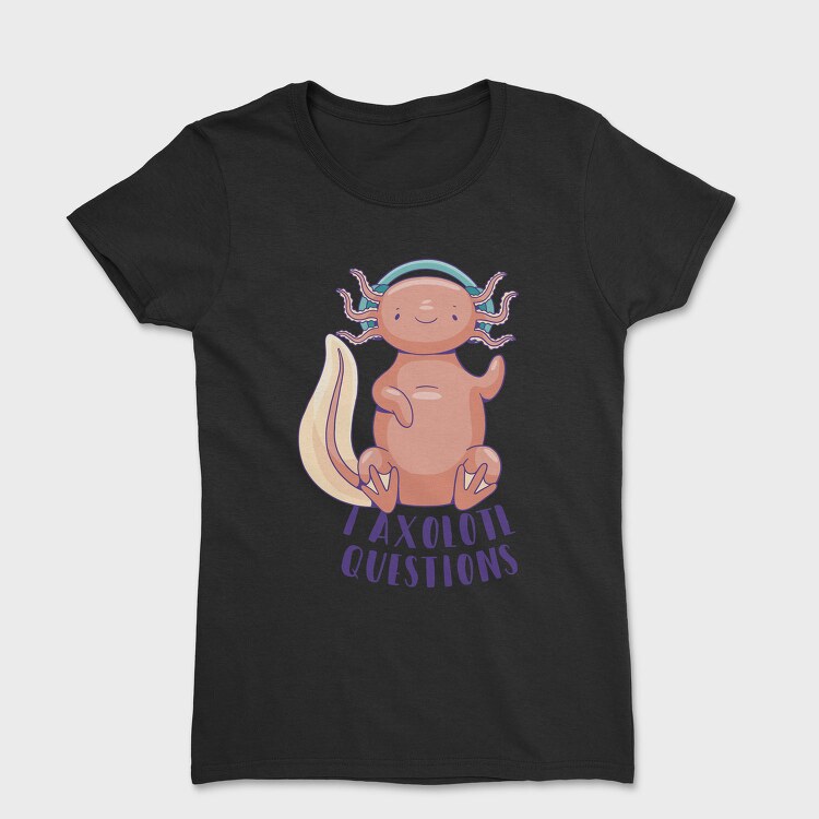 Axolotl With Headphones, Tricou Femei