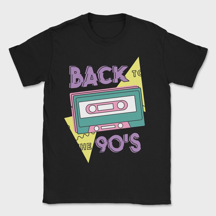 Back To The 90S, Tricou Barbati (Unisex)