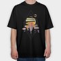 Galaxy Watercolor, Tricou Oversize Barbati (Unisex)