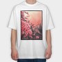 Cherry Blossom Painting, Tricou Oversize Barbati (Unisex)