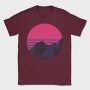Retro Mountain, Tricou Barbati (Unisex)
