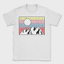 Retro Mountain Sunset, Tricou Barbati (Unisex)