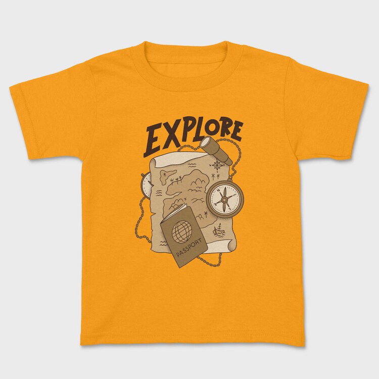 Vintage Explore, Tricou Copii