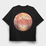 Vulcan Sunset, Tricou Oversize Barbati (Unisex)