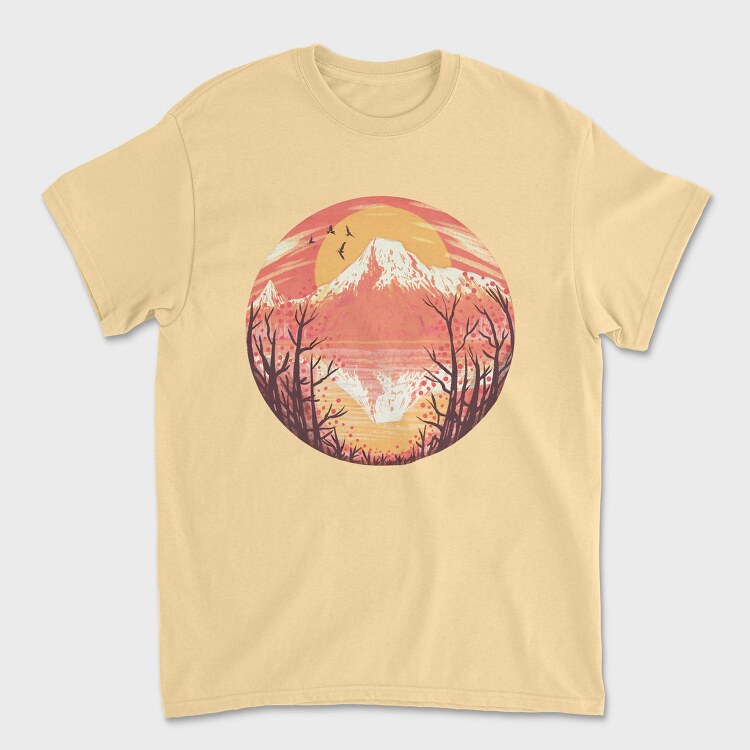 Vulcan Sunset, Tricou Barbati (Unisex)