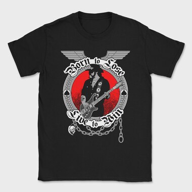 Born To Lose Guitarist Rock Ribbons, Tricou Barbati (Unisex)