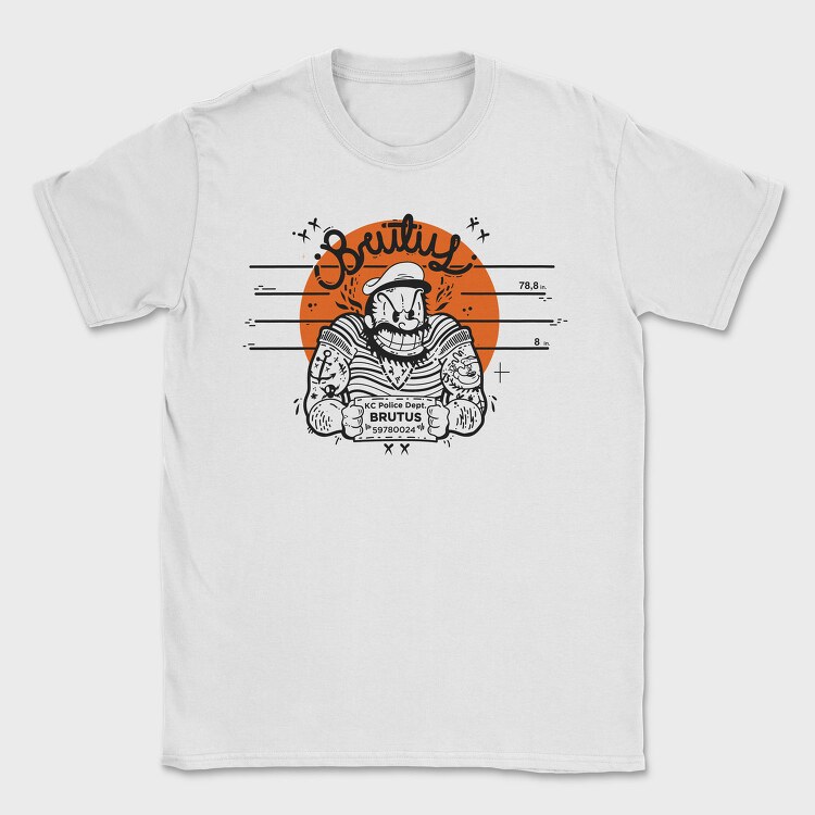 Brutus Police Dept Tattoo 78In, Tricou Barbati (Unisex)
