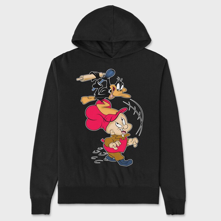 Daffy Duck Cooking Rolling Pin, Hanorac Oversize Barbati (Unisex)