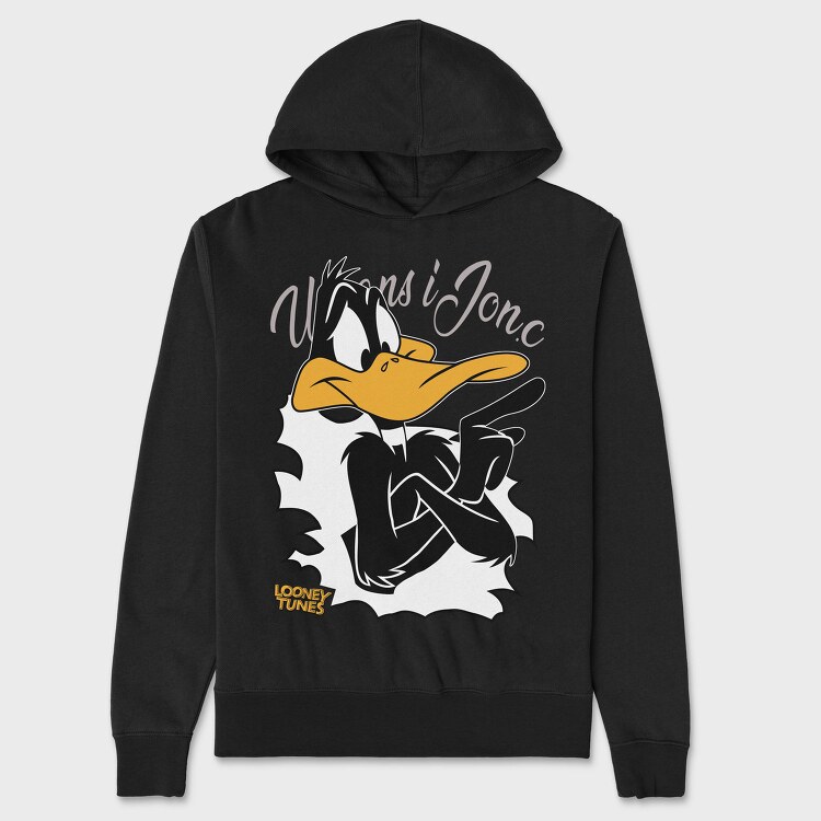 Daffy Duck Looney Tunes Urban Art, Hanorac Oversize Barbati (Unisex)