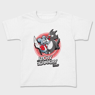 Itchy And Scratchy Show Urban Art 99, Tricou Copii