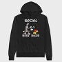 Mickey Bugs Bunny Banana Smoke Urban Art, Hanorac Oversize Barbati (Unisex)