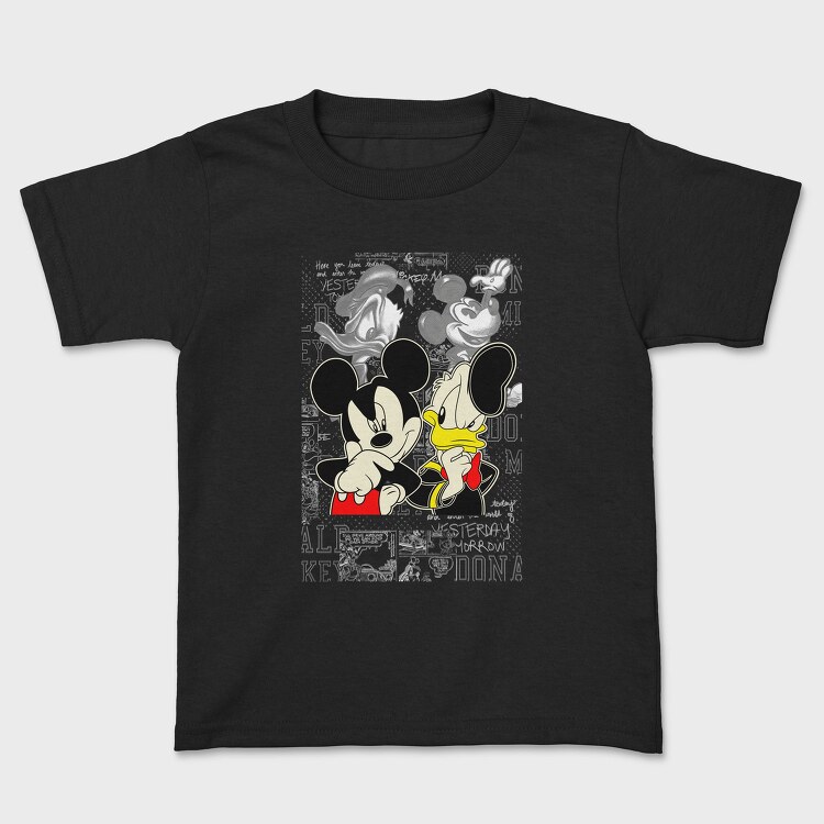 Mickey Donald Thinking Urban Art 99, Tricou Copii