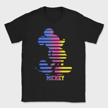 Mickey Mouse Colorful Lines, Tricou Barbati (Unisex)