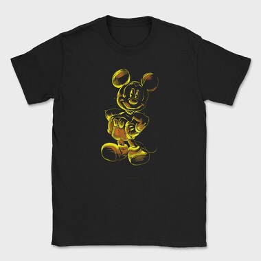 Mickey Mouse Flame Art, Tricou Barbati (Unisex)