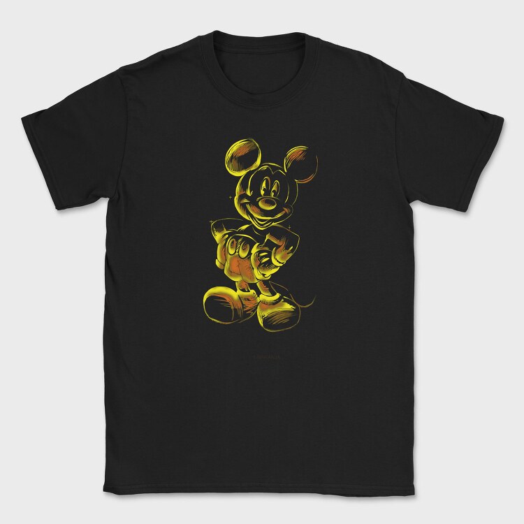 Mickey Mouse Flame Art, Tricou Barbati (Unisex)