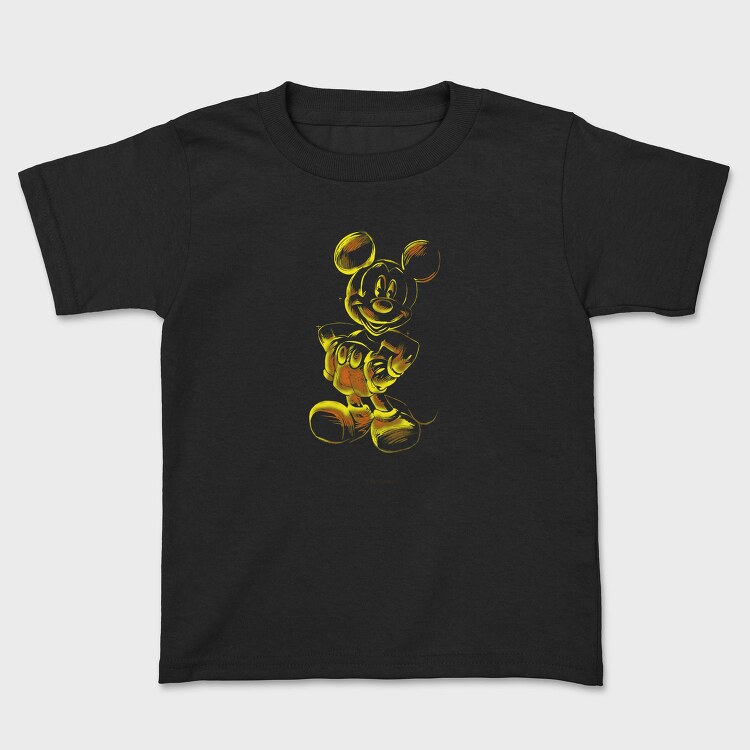 Mickey Mouse Flame Art, Tricou Copii