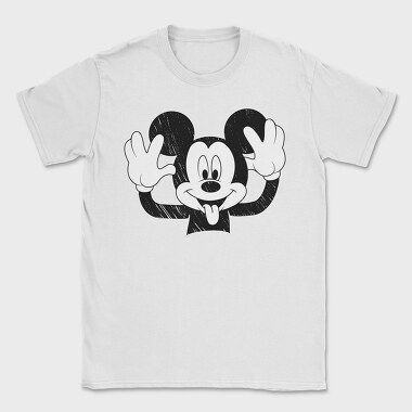 Mickey Mouse Waving Urban Art 99, Tricou Barbati (Unisex)