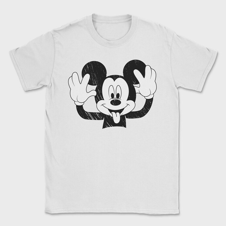 Mickey Mouse Waving Urban Art 99, Tricou Barbati (Unisex)