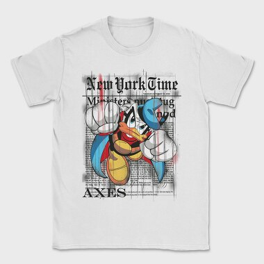 New York Time Donald Duck Urban Art, Tricou Barbati (Unisex)