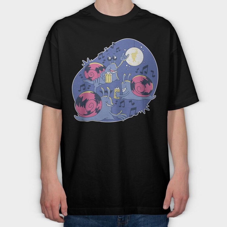 Slow Party, Tricou Oversize Barbati (Unisex)