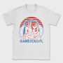 Axolotl With Joystick And Headphones Gamer, Tricou Barbati (Unisex)