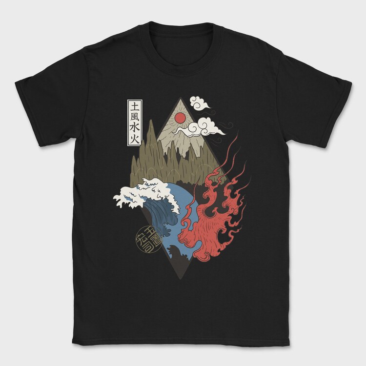 Four Elements, Tricou Barbati (Unisex)