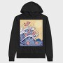 Axolotls In Wave, Hanorac Oversize Barbati (Unisex)