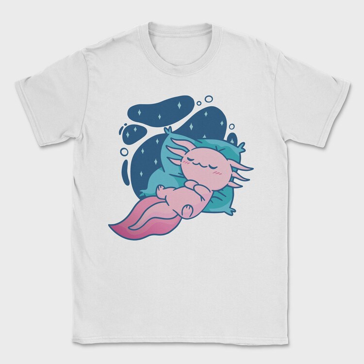 Baby Axlotl Sleeping, Tricou Barbati (Unisex)