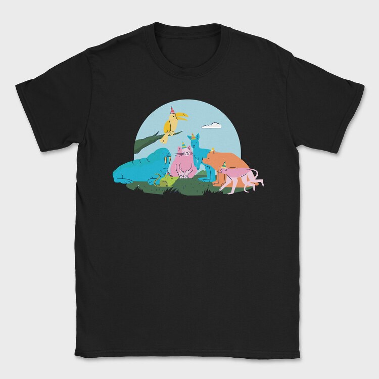 Tricou Barbati (Unisex) Imprimat digital direct in tesatura, bumbac premium 100%.