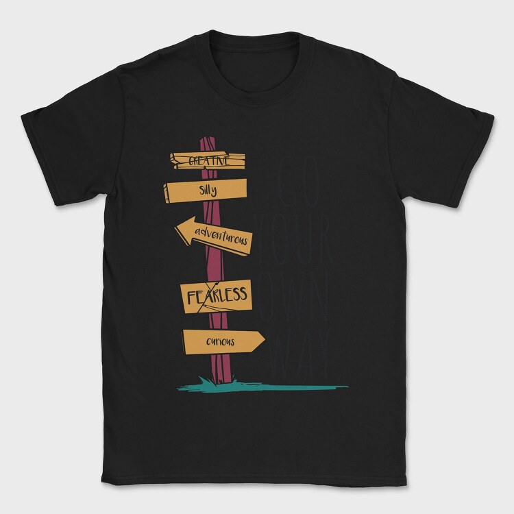Go Your Own Way, Tricou Barbati (Unisex)