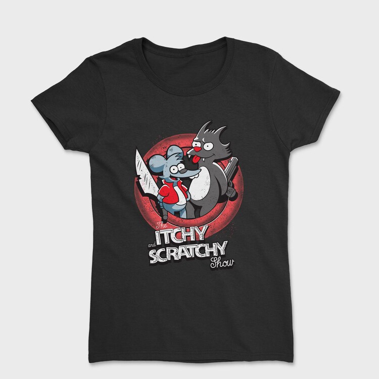 Itchy And Scratchy Show Urban Art 99, Tricou Femei