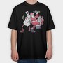 Snowmen Santa Drunk, Tricou Oversize Barbati (Unisex)