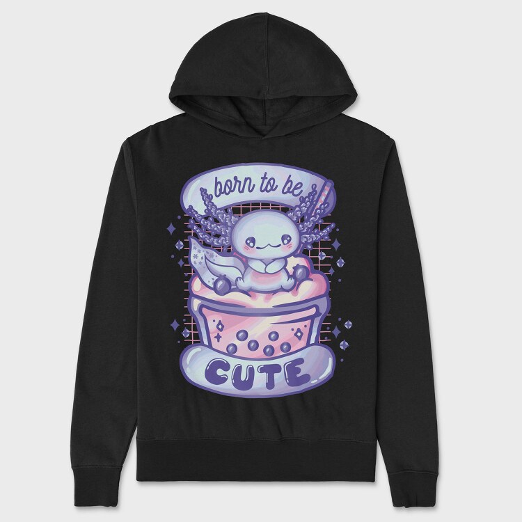 Baby Axolotl, Hanorac Oversize Barbati (Unisex)