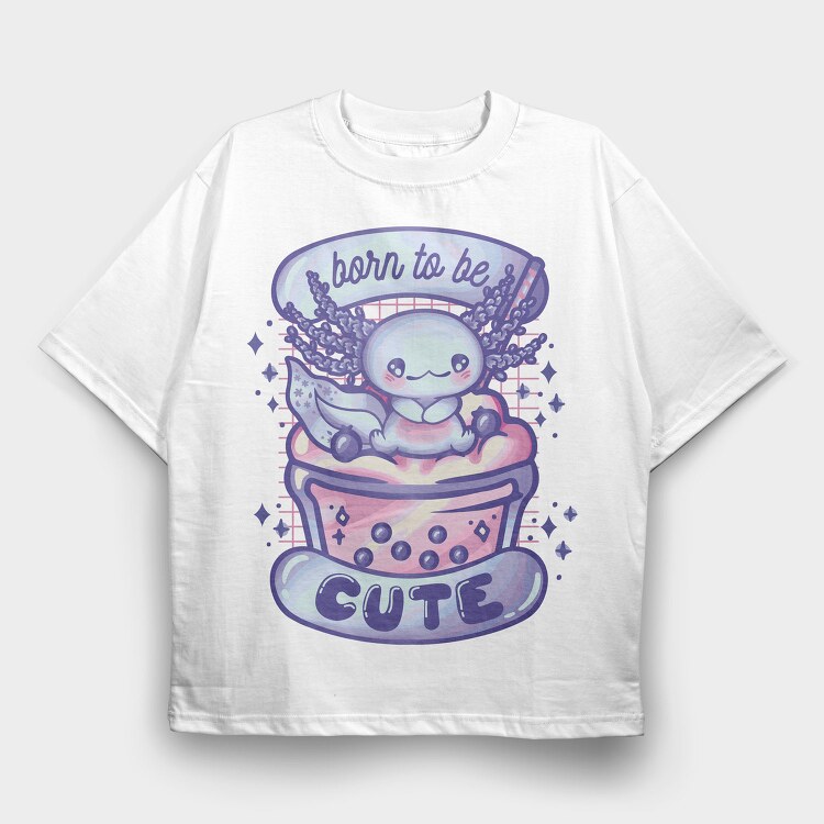 Baby Axolotl, Tricou Oversize Barbati (Unisex)
