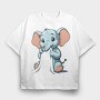 Baby Elephant, Tricou Oversize Barbati (Unisex)