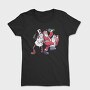 Snowmen Santa Drunk, Tricou Femei