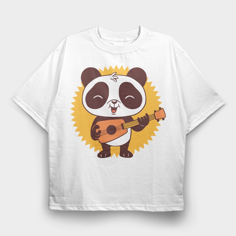 Baby Panda, Tricou Oversize Barbati (Unisex)