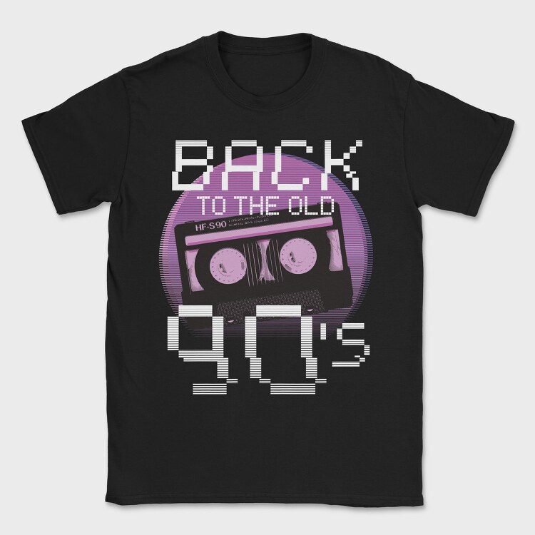 Back To Old 90S, Tricou Barbati (Unisex)